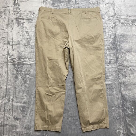 Wrangler Pleated Chino Pants Men's Size 44x32 Brown - Picture 2 of 11